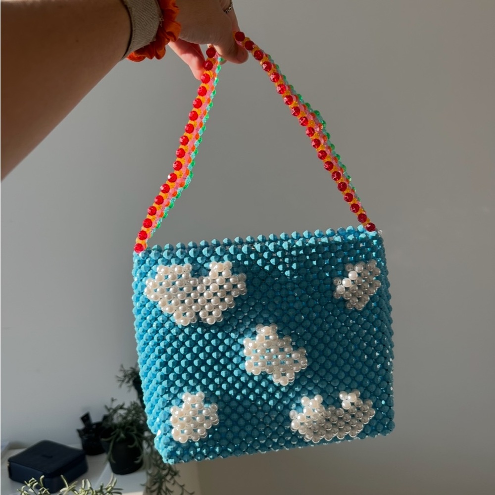 Susan Alexandra Big Skies Purse Beaded Cloud Bag